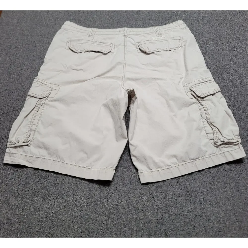 Vintage Y2K Polo Jeans Co Shorts Mens 40 Tan Ralph Lauren Cargo Baggy Streetwear